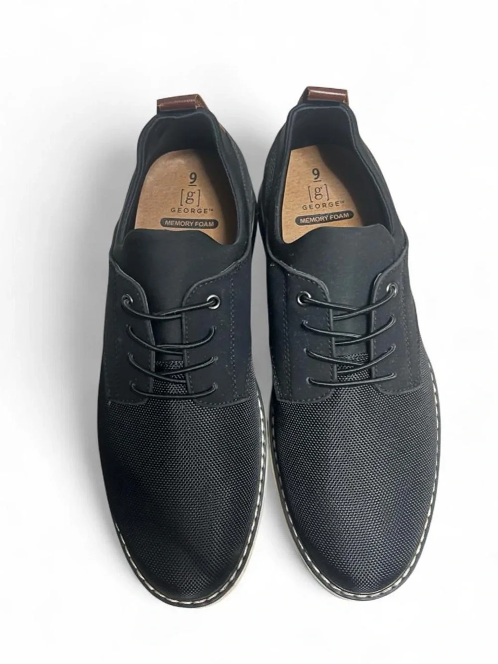 George Black Men's Lace-Up Derby Shoes
